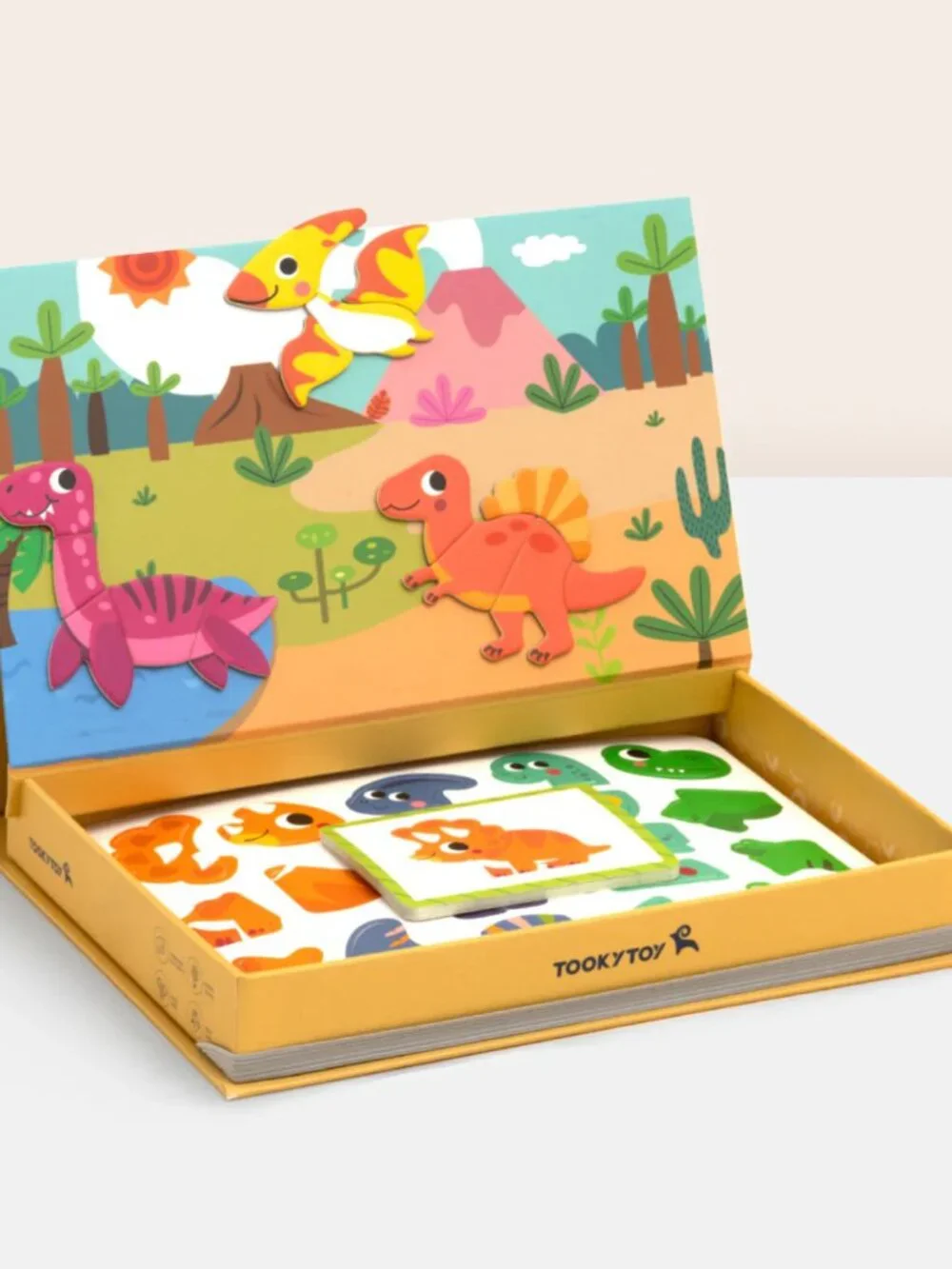 NEW Montessori Magnetic Dinosaur Puzzle Learning Game STEM Travel Toy Kids